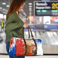 Chile Christmas Travel Bag with Flag Colors Tree Reindeer Condor and Gift Design - Wonder Print Shop