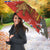 Chile Christmas Umbrella with Flag Colors Tree Reindeer Condor and Gift Design - Wonder Print Shop