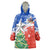 Chile Christmas Wearable Blanket Hoodie with Flag Colors Tree Reindeer Condor and Gift Design - Wonder Print Shop
