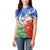 Chile Christmas Women Polo Shirt with Flag Colors Tree Reindeer Condor and Gift Design - Wonder Print Shop