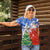 Chile Christmas Women Polo Shirt with Flag Colors Tree Reindeer Condor and Gift Design - Wonder Print Shop