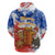 Chile Christmas Zip Hoodie with Flag Colors Tree Reindeer Condor and Gift Design - Wonder Print Shop
