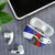 Chile Christmas AirPods Case with Moai Statues Santa Hats Snowflakes and Flag Colors Design - Wonder Print Shop