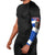 Chile Christmas Arm Sleeves with Moai Statues Santa Hats Snowflakes and Flag Colors Design - Wonder Print Shop