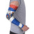 Chile Christmas Arm Sleeves with Moai Statues Santa Hats Snowflakes and Flag Colors Design - Wonder Print Shop