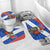 Chile Christmas Bathroom Set with Moai Statues Santa Hats Snowflakes and Flag Colors Design - Wonder Print Shop
