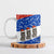 Chile Christmas Ceramic Mug with Moai Statues Santa Hats Snowflakes and Flag Colors Design - Wonder Print Shop