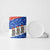 Chile Christmas Ceramic Mug with Moai Statues Santa Hats Snowflakes and Flag Colors Design - Wonder Print Shop