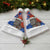 Chile Christmas Santa Hat with Moai Statues Santa Hats Snowflakes and Flag Colors Design - Wonder Print Shop