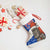 Chile Christmas Stocking with Moai Statues Santa Hats Snowflakes and Flag Colors Design - Wonder Print Shop