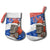 Chile Christmas Stocking with Moai Statues Santa Hats Snowflakes and Flag Colors Design - Wonder Print Shop