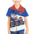 Chile Christmas Family Matching Mermaid Dress and Hawaiian Shirt with Moai Statues Santa Hats Snowflakes and Flag Colors Design - Wonder Print Shop