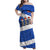 Chile Christmas Family Matching Off Shoulder Maxi Dress and Hawaiian Shirt with Moai Statues Santa Hats Snowflakes and Flag Colors Design - Wonder Print Shop