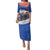 Chile Christmas Family Matching Puletasi and Hawaiian Shirt with Moai Statues Santa Hats Snowflakes and Flag Colors Design - Wonder Print Shop