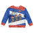 Chile Christmas Kid Ugly Christmas Sweater with Moai Statues Santa Hats Snowflakes and Flag Colors Design - Wonder Print Shop