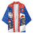 Chile Christmas Kimono with Moai Statues Santa Hats Snowflakes and Flag Colors Design - Wonder Print Shop