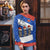Chile Christmas Ugly Christmas Sweater with Moai Statues Santa Hats Snowflakes and Flag Colors Design - Wonder Print Shop