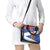 Chile Christmas Shoulder Handbag with Moai Statues Santa Hats Snowflakes and Flag Colors Design - Wonder Print Shop