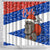 Chile Christmas Shower Curtain with Moai Statues Santa Hats Snowflakes and Flag Colors Design - Wonder Print Shop