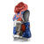 Chile Christmas Sleeveless Hoodie with Moai Statues Santa Hats Snowflakes and Flag Colors Design - Wonder Print Shop
