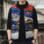 Chile Christmas Sleeveless Puffer Jacket with Moai Statues Santa Hats Snowflakes and Flag Colors Design - Wonder Print Shop