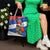 Chile Christmas Tote Bag with Moai Statues Santa Hats Snowflakes and Flag Colors Design - Wonder Print Shop