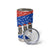 Chile Christmas Tumbler Cup with Moai Statues Santa Hats Snowflakes and Flag Colors Design - Wonder Print Shop