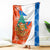 Nicaragua Christmas Blanket with Jaguar in Sleigh Christmas Tree Snowflakes and Flag Colors Design - Wonder Print Shop