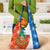 Nicaragua Christmas Grocery Bag with Jaguar in Sleigh Christmas Tree Snowflakes and Flag Colors Design - Wonder Print Shop