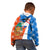 Nicaragua Christmas Kid Hoodie with Jaguar in Sleigh Christmas Tree Snowflakes and Flag Colors Design - Wonder Print Shop