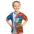 Nicaragua Christmas Kid T Shirt with Jaguar in Sleigh Christmas Tree Snowflakes and Flag Colors Design - Wonder Print Shop