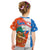 Nicaragua Christmas Kid T Shirt with Jaguar in Sleigh Christmas Tree Snowflakes and Flag Colors Design - Wonder Print Shop
