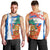 Nicaragua Christmas Men Tank Top with Jaguar in Sleigh Christmas Tree Snowflakes and Flag Colors Design - Wonder Print Shop