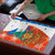 Nicaragua Christmas Puzzle with Jaguar in Sleigh Christmas Tree Snowflakes and Flag Colors Design - Wonder Print Shop