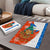 Nicaragua Christmas Puzzle with Jaguar in Sleigh Christmas Tree Snowflakes and Flag Colors Design - Wonder Print Shop