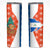 Nicaragua Christmas Skinny Tumbler with Jaguar in Sleigh Christmas Tree Snowflakes and Flag Colors Design - Wonder Print Shop
