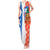 Nicaragua Christmas Tank Maxi Dress with Jaguar in Sleigh Christmas Tree Snowflakes and Flag Colors Design - Wonder Print Shop