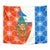 Nicaragua Christmas Tapestry with Jaguar in Sleigh Christmas Tree Snowflakes and Flag Colors Design - Wonder Print Shop