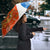 Nicaragua Christmas Umbrella with Jaguar in Sleigh Christmas Tree Snowflakes and Flag Colors Design - Wonder Print Shop