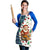 Nicaragua Christmas Apron with Santa Cooking Gallina Rellena Tree Flag and Festive Icons Design - Wonder Print Shop