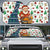 Nicaragua Christmas Auto Sun Shade with Santa Cooking Gallina Rellena Tree Flag and Festive Icons Design - Wonder Print Shop