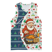 Nicaragua Christmas Basketball Jersey with Santa Cooking Gallina Rellena Tree Flag and Festive Icons Design - Wonder Print Shop