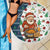 Nicaragua Christmas Beach Blanket with Santa Cooking Gallina Rellena Tree Flag and Festive Icons Design - Wonder Print Shop