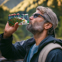 Nicaragua Christmas 4 in 1 Can Cooler Tumbler with Santa Cooking Gallina Rellena Tree Flag and Festive Icons Design - Wonder Print Shop