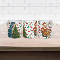 Nicaragua Christmas Ceramic Mug with Santa Cooking Gallina Rellena Tree Flag and Festive Icons Design - Wonder Print Shop