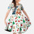 Nicaragua Christmas Family Matching Off The Shoulder Long Sleeve Dress and Hawaiian Shirt with Santa Cooking Gallina Rellena Tree Flag and Festive Icons Design - Wonder Print Shop