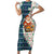 Nicaragua Christmas Family Matching Short Sleeve Bodycon Dress and Hawaiian Shirt with Santa Cooking Gallina Rellena Tree Flag and Festive Icons Design - Wonder Print Shop