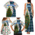 Nicaragua Christmas Family Matching Tank Maxi Dress and Hawaiian Shirt with Santa Cooking Gallina Rellena Tree Flag and Festive Icons Design - Wonder Print Shop