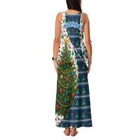 Nicaragua Christmas Family Matching Tank Maxi Dress and Hawaiian Shirt with Santa Cooking Gallina Rellena Tree Flag and Festive Icons Design - Wonder Print Shop