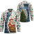 Nicaragua Christmas Hockey Jersey with Santa Cooking Gallina Rellena Tree Flag and Festive Icons Design - Wonder Print Shop